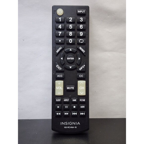 Genuine Insignia NS-RC4NA-18 TV Remote Control Tested Working - Picture 1 of 3